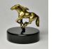 Фото Фигурка из бронзы, сувенир - Лошадь скачет на подставке