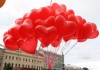 Оформление воздушными шарами шары сердечки на 14 февраля