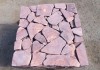 Песчаник галтованый Розовый с разводом камень натуральный природный