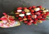 Фото Клубника в шоколаде, букет из клубники и цветов, фруктовые букеты Тюмень