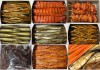Копченая рыба: форель, горбуша балык, горбуша юкола, горбуша шашлычек, кижуч, кижуч юкола, кижуч шаш