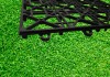 Фото Пластиковая подложка в виде плиток для крепления планок садового паркета